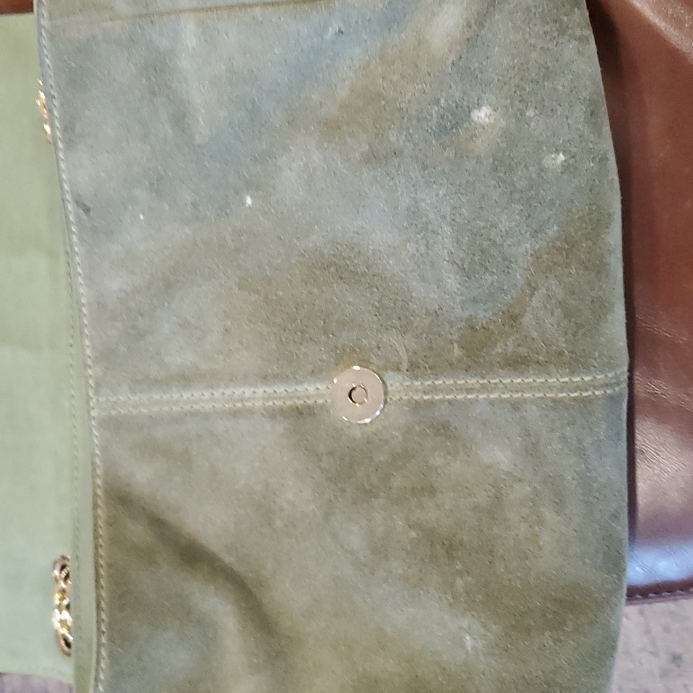 Purse with gold chain link
